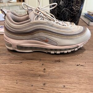 Nike Air Max 97 in Cream and Gray with  tan Accent